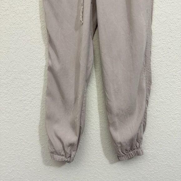 BELLA DAHL Tencel Lyocell Drawstring Tapered Pants in Taupe - Picture 4 of 12